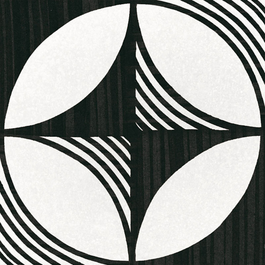 Керамогранит 20x20 Caprice Deco Compass B&W 22123 Equipe