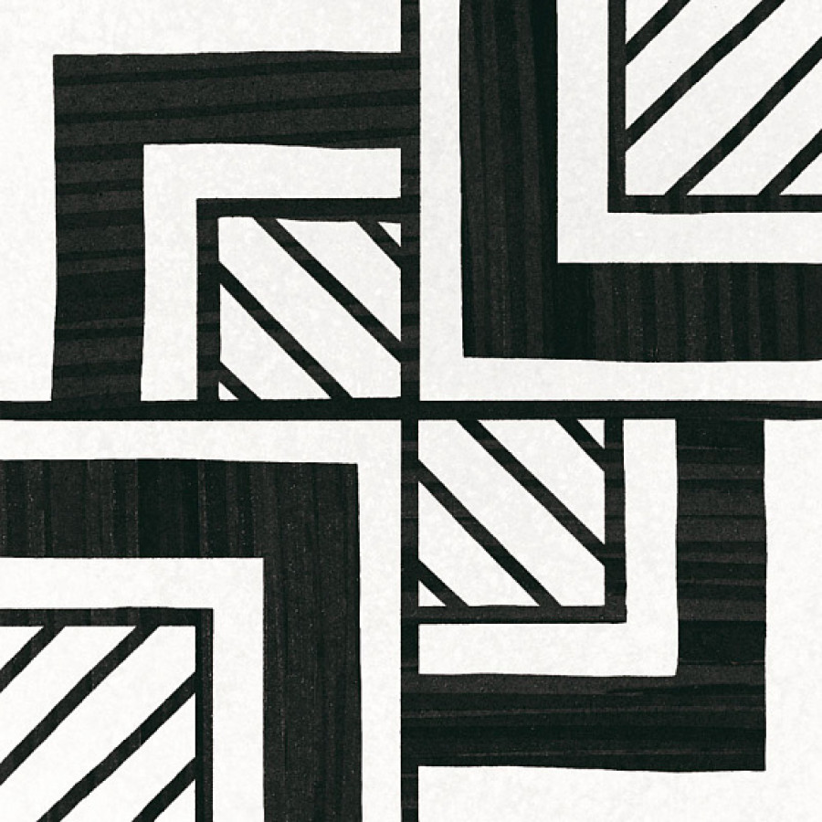 Керамогранит 20x20 Caprice Deco Metropolitan B&W 22125 Equipe