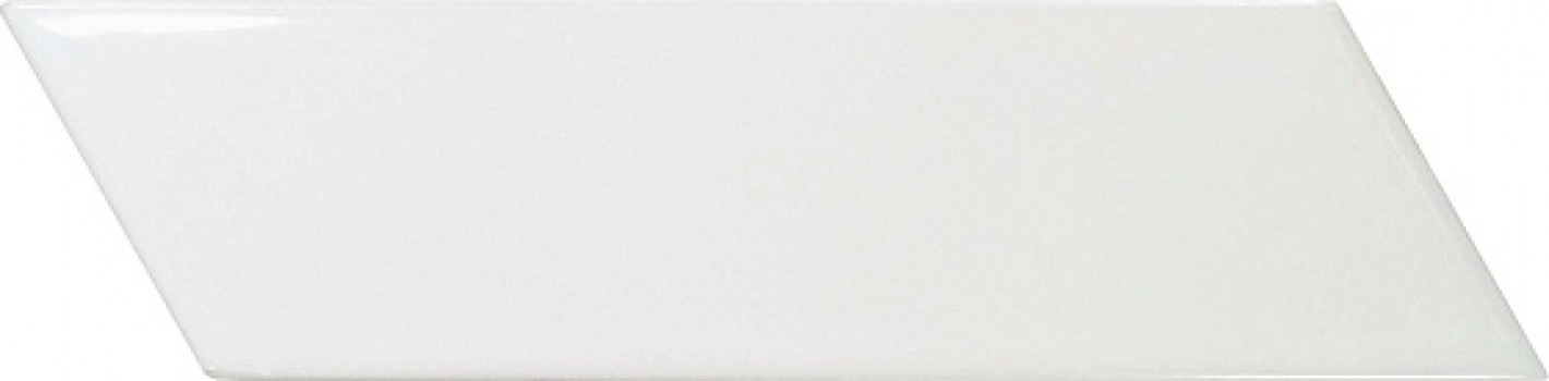 Плитка настенная 18.6x5.2 Chevron Wall White Mat Right 23361 Equipe