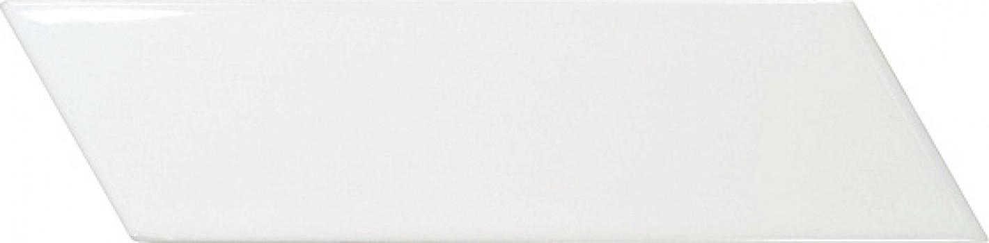 Плитка настенная 18.6x5.2 Chevron Wall White Right 23358 Equipe