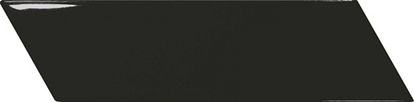 Плитка настенная 18.6x5.2 Chevron Wall Black Right 23366 Equipe