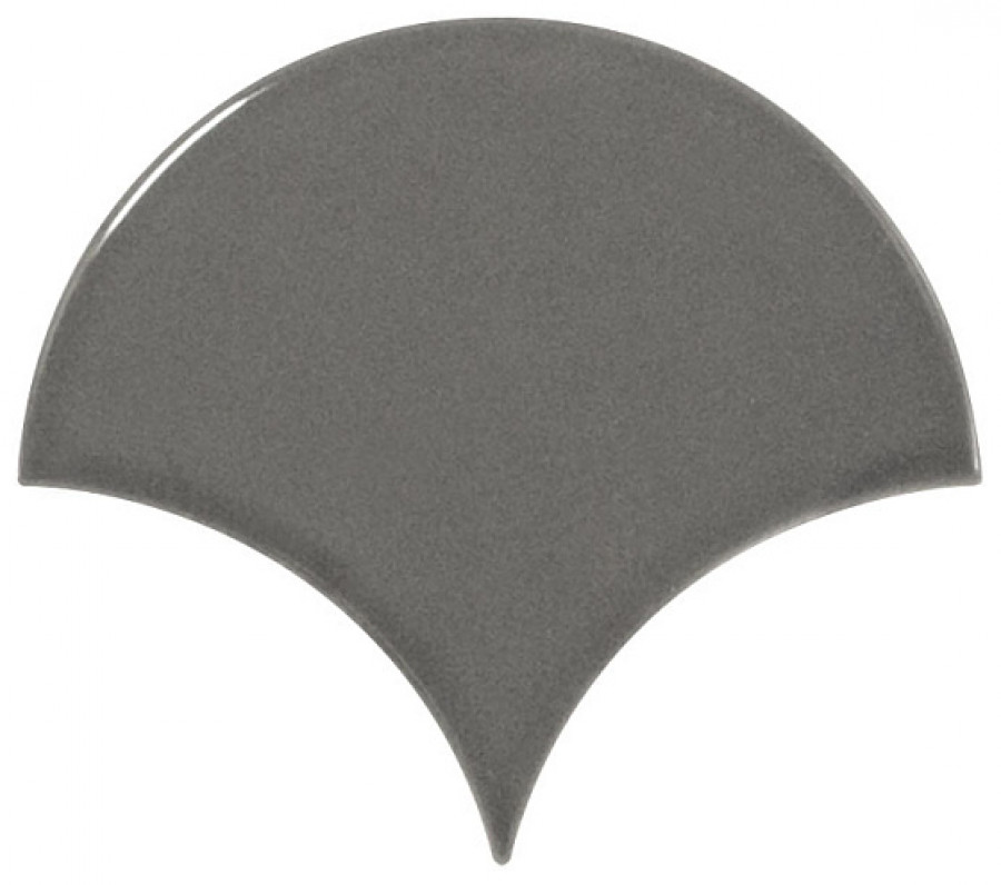 Плитка настенная 12x10.6 Scale Dark Grey Fan 21979 Equipe