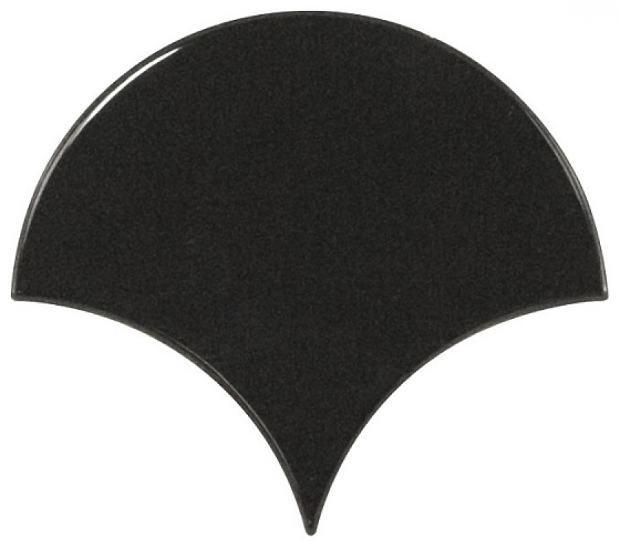 Плитка настенная 12x10.6 Scale Black Fan 21967 Equipe