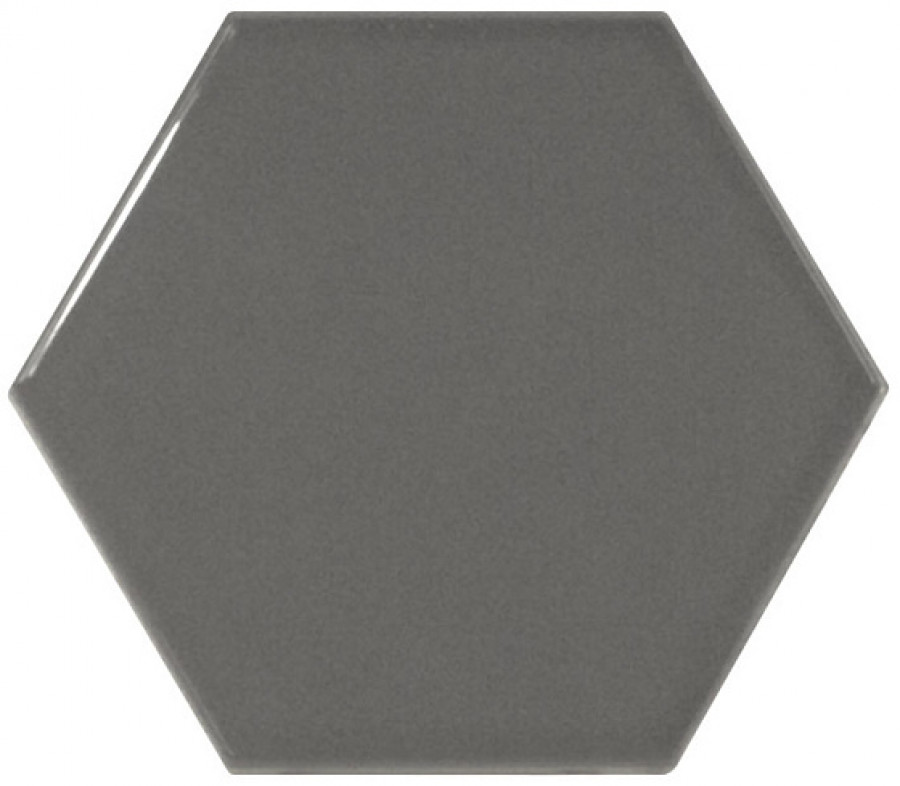 Плитка настенная 12.4x10.7 Scale Hexagon Dark Grey 21913 Equipe