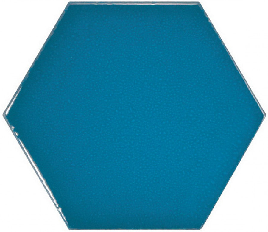Плитка настенная 12.4x10.7 Scale Hexagon Electric Blue 23836 Equipe