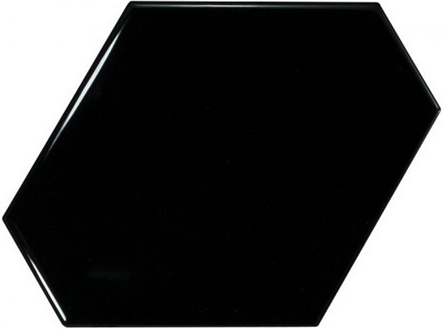 Плитка настенная 12.4x10.8 Scale Benzene Black 23833 Equipe