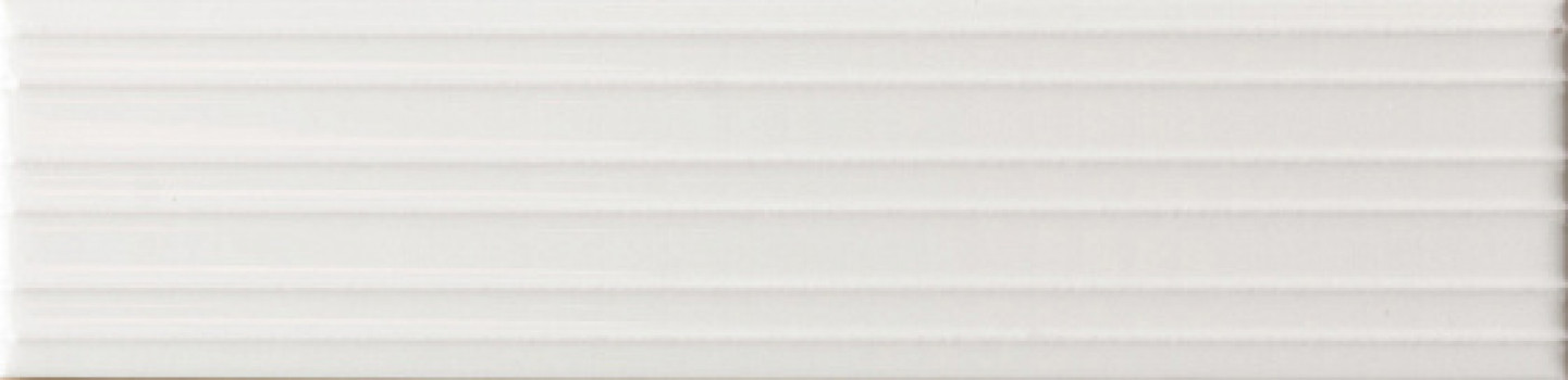 Плитка настенная 24.6x6 Lumina Rivia White Alyssum Glossy 32416 Equipe