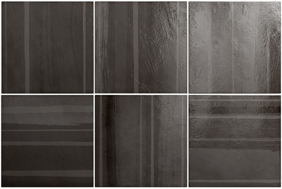 Плитка настенная 20x20 Habitat Cala Obsidian (16 видов паттерна) 25395 Equipe