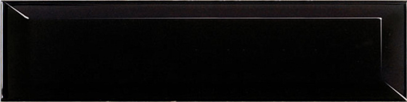 Плитка настенная 30x7.5 Metro Black 14249 Equipe