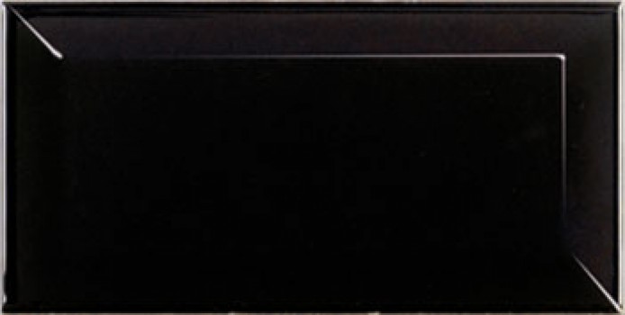 Плитка настенная 15x7.5 Metro Black 12736 Equipe