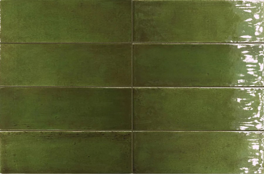 Керамогранит настенная 15x5 Fango Green Gloss 30675 Equipe