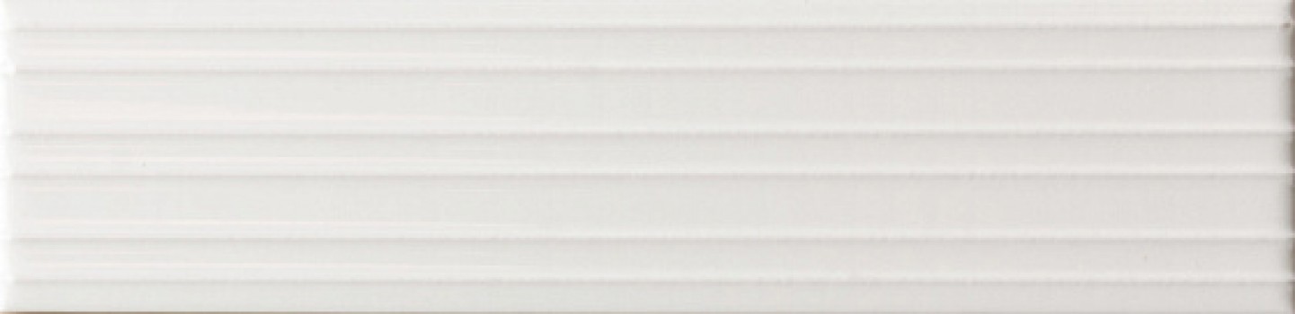 Плитка настенная 24.6x6 Lumina Rivia White Alyssum Glossy 32416 Equipe