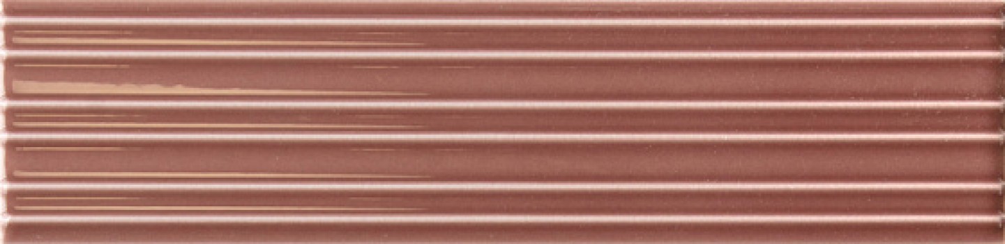Плитка настенная 24.6x6 Lumina Rivia Roan Rouge Glossy 32415 Equipe