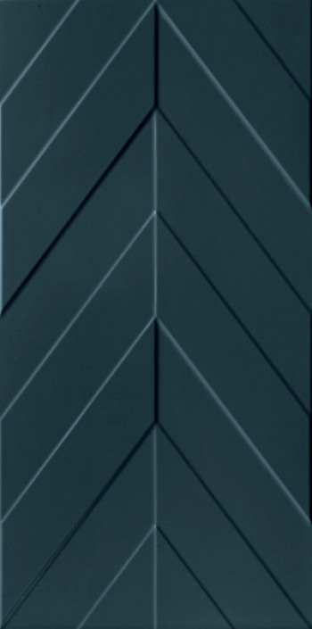 Плитка 120x60 8.5мм 4D Chevron Deep Blue Matt Rett матовая Marca Corona
