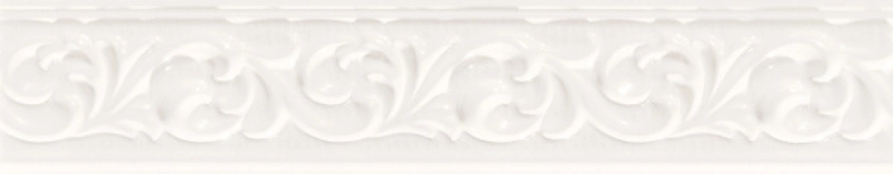 Плитка 120x60 10мм Delux White Fregio глянцевая Marca Corona