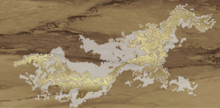 Керамогранит 120x60 10мм Decor Solitaire Gold Visone Lapp/Rett полуполированная Brennero