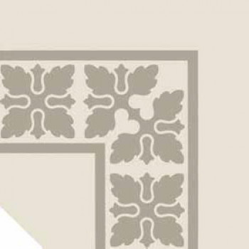 Плитка декор 20x20 Vintage Pattern 3: Bordura Angolo Monocolore (Bianco decoro Nero) VN3BA20X20-1-530-000 Etruria Design