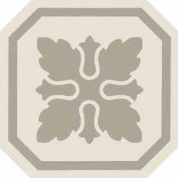 Плитка декор 20x20 Vintage Pattern 3: Ottagono Monocolore (Bianco decoro Nero) VN3O20X20-1-530-000 Etruria Design