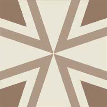 Плитка декор 20x20 Vintage Pattern 10: Quadrato Bicolore (Bianco decoro Tortora VN10Q20X20-2-557-000 Etruria Design