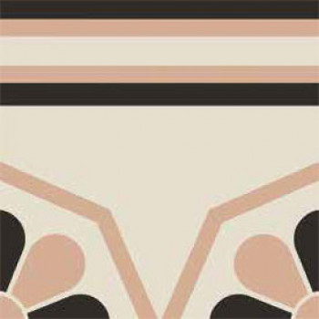 Плитка декор 20x20 Vintage Pattern 11: Bordura Lineare Bicolore (Bianco decoro Rosa VN11BL20X20-2-575-000 Etruria Design