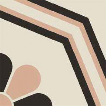 Плитка декор 20x20 Vintage Pattern 11: Quadrato Bicolore (Bianco decoro Rosa VN11Q20X20-2-575-000 Etruria Design