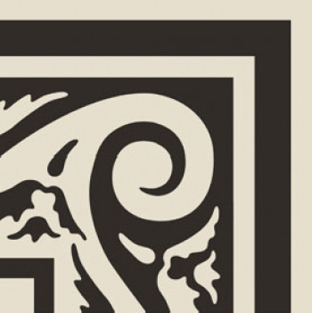 Плитка декор 20x20 Vintage Pattern 12: Bordura Angolo Monocolore (Bianco decoro Nero) VN12BA20X20-1-530-000 Etruria Design