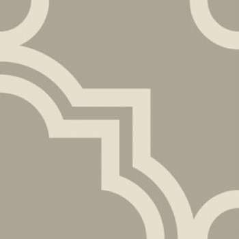 Плитка декор 20x20 Vintage Pattern 18: Quadrato Monocolore (Grigio decono Bianco) VN18Q20X20-1-572-000 Etruria Design