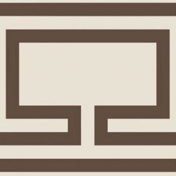 Плитка декор 20x20 Vintage Pattern 21: Bordura Angolo Monocolore (Bianco decoro Moro) VN21BA20X20-1-550-000 Etruria Design