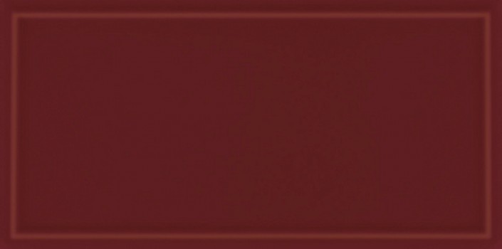 Плитка настенная 25x12.5 Art Deco Vector Frame A Burgundy ADVFA12.4X25-061-000 Etruria Design