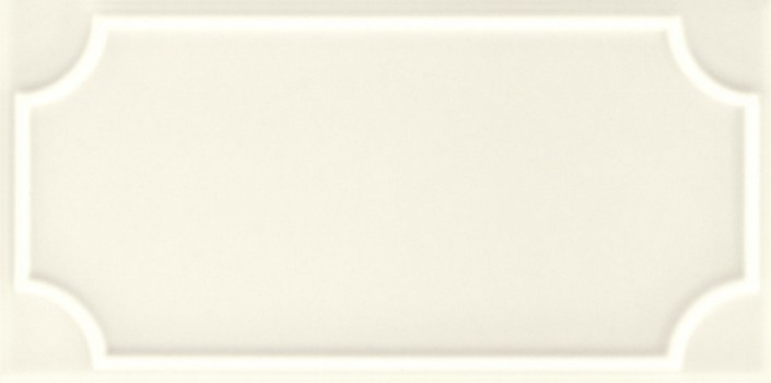 Плитка настенная 25x12.5 Art Deco Vector Frame B White ADVFB12.4X25-010-000 Etruria Design