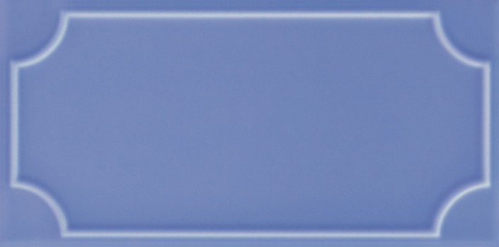 Плитка настенная 25x12.5 Art Deco Vector Frame B China Blue ADVFB12.4X25-050-000 Etruria Design