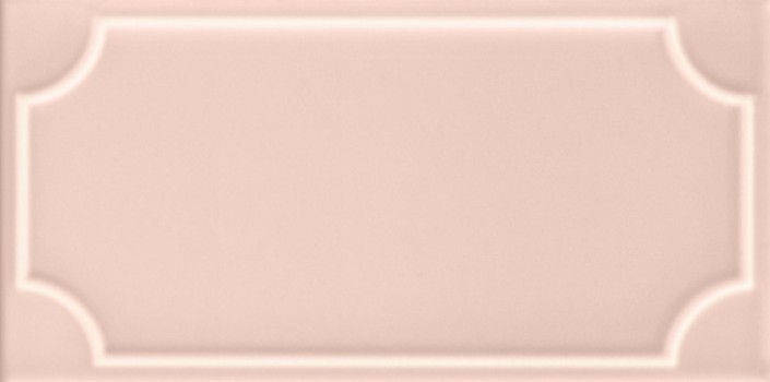 Плитка настенная 25x12.5 Art Deco Vector Frame B Light Pink ADVFB12.4X25-064-000 Etruria Design