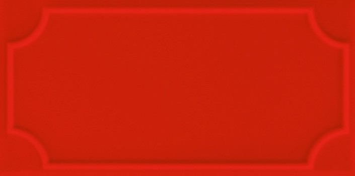 Плитка настенная 25x12.5 Art Deco Vector Frame B Red ADVFB12.4X25-042-000 Etruria Design