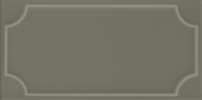 Плитка настенная 25x12.5 Art Deco Vector Frame B Slate Gray ADVFB12.4X25-037-000 Etruria Design