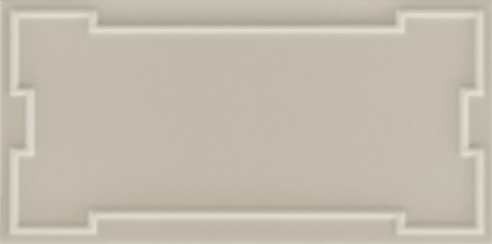 Плитка настенная 25x12.5 Art Deco Vector Frame C Silver Gray ADVFC12.4x25-085-000 Etruria Design
