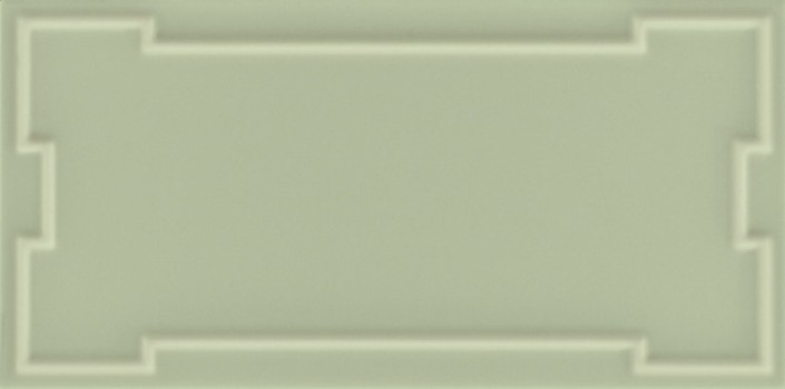 Плитка настенная 25x12.5 Art Deco Vector Frame C Moss Green ADVFC12.4x25-062-000 Etruria Design