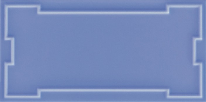 Плитка настенная 25x12.5 Art Deco Vector Frame C China Blue ADVFC12.4x25-050-000 Etruria Design