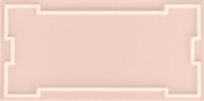 Плитка настенная 25x12.5 Art Deco Vector Frame C Light Pink ADVFC12.4x25-064-000 Etruria Design