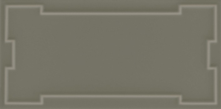 Плитка настенная 25x12.5 Art Deco Vector Frame C Slate Gray ADVFC12.4x25-037-000 Etruria Design