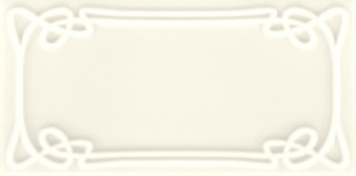 Плитка настенная 25x12.5 Art Deco Vector Frame E White ADVFE12.4X25-010-000 Etruria Design