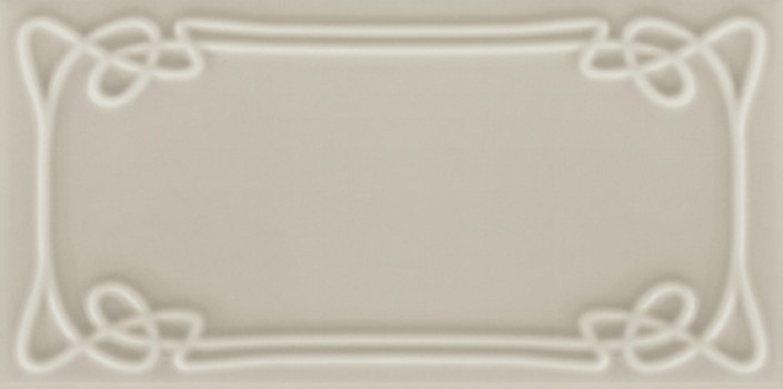 Плитка настенная 25x12.5 Art Deco Vector Frame E Silver Gray ADVFE12.4X25-085-000 Etruria Design