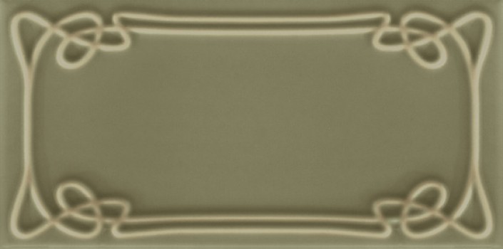 Плитка настенная 25x12.5 Art Deco Vector Frame E Asparagus ADVFE12.4X25-069-000 Etruria Design