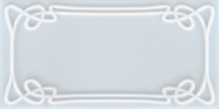 Плитка настенная 25x12.5 Art Deco Vector Frame E Light Blue ADVFE12.4X25-081-000 Etruria Design