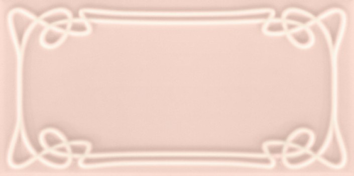 Плитка настенная 25x12.5 Art Deco Vector Frame E Light Pink ADVFE12.4X25-064-000 Etruria Design