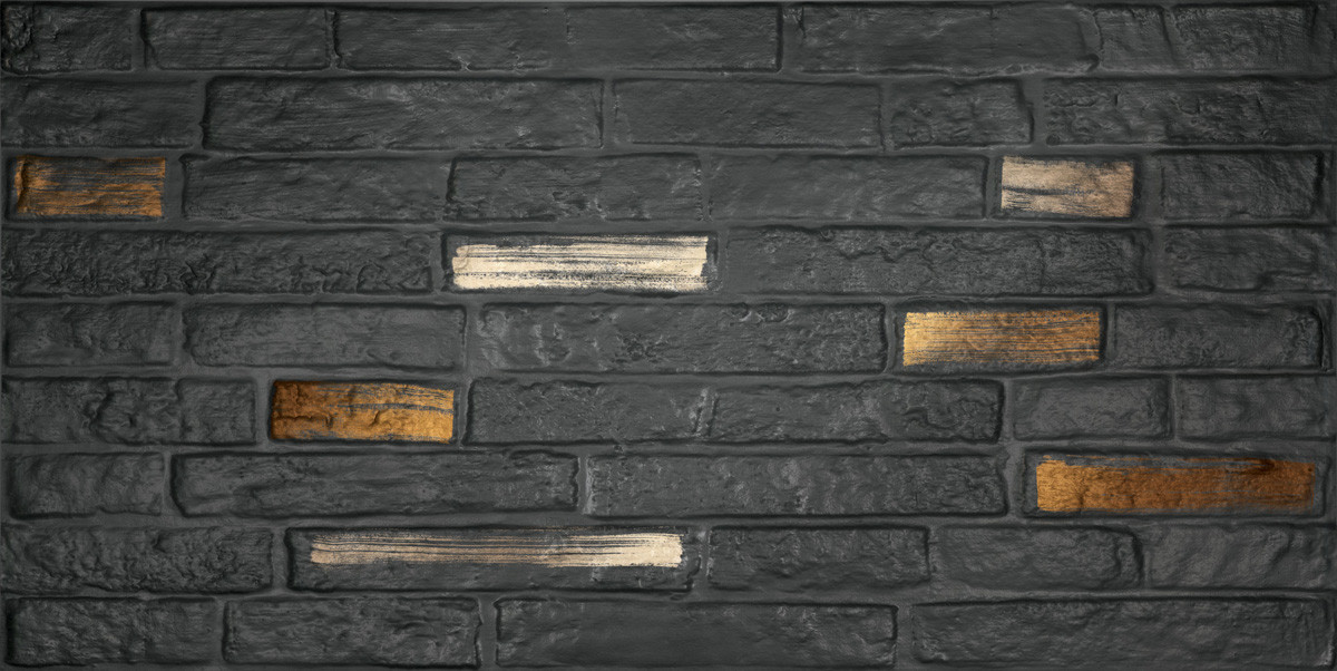 Керамогранит 120x60 декор Dec.street Class Black Mt матовая 7мм Abk