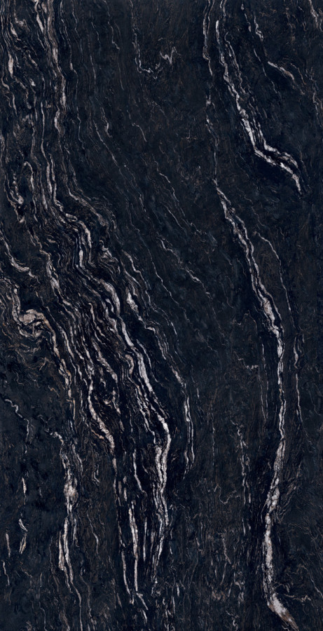 Керамогранит 320x160 Sensi Gems Titanium Black Soft Ret сатинированная 6мм Abk