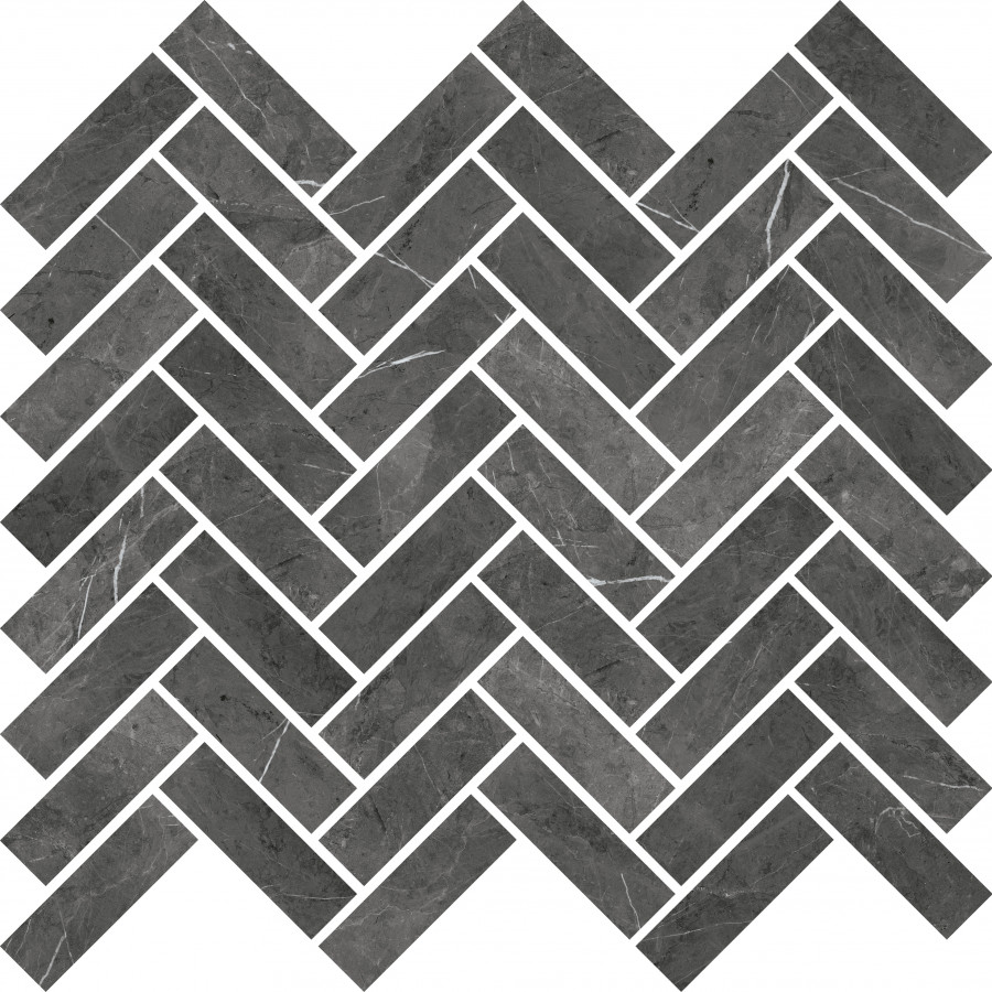 Керамогранит 30x30 мозаика Sensi Mos Chevron Pietra Grey матовая 9мм Abk