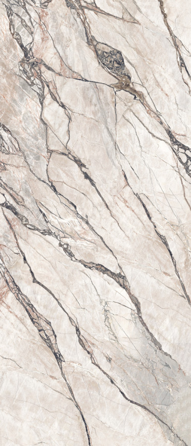 Керамогранит 280x120 Supreme Hedonism Quarz.sky Sf3 R120X280 микс сатинированная/полированная 6мм Flaviker