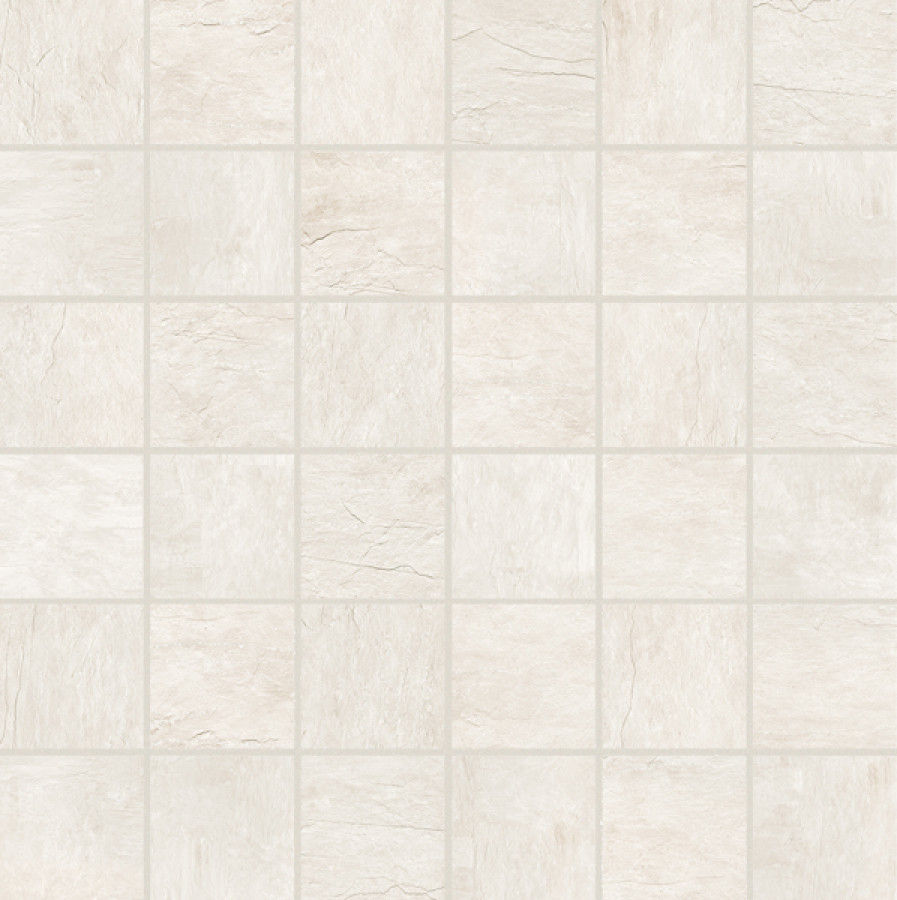 Керамогранит 30x30 мозаика Ardoise Blanc Mosaico Grip структурированная 10мм Rex