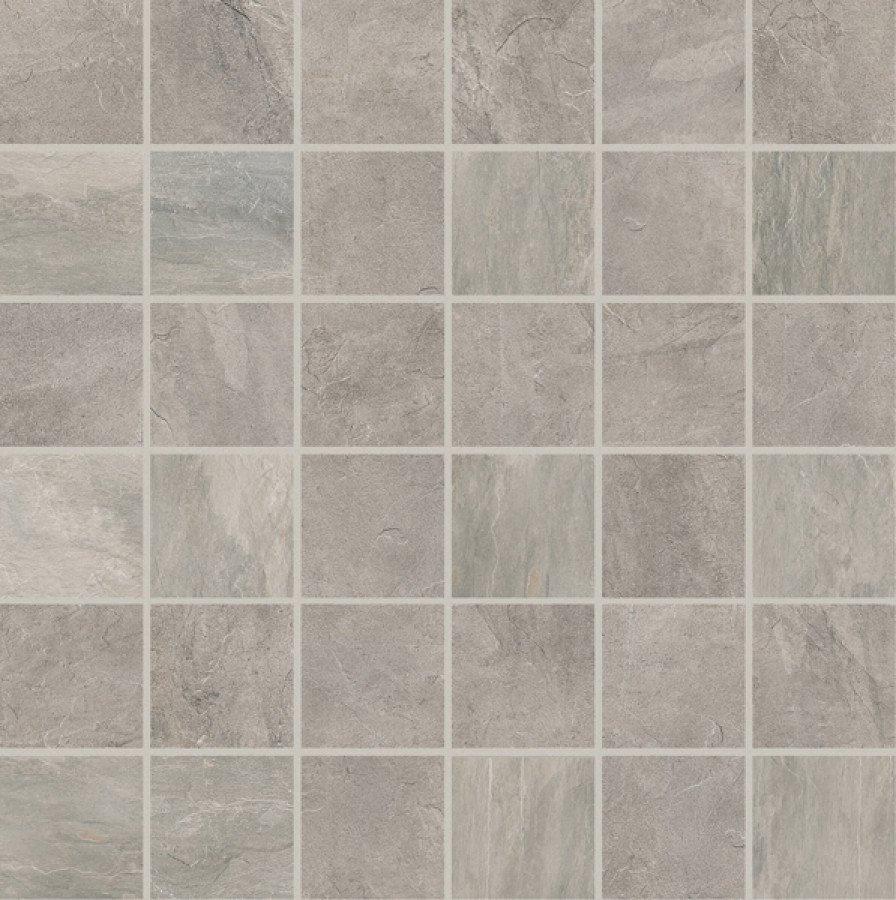 Керамогранит 30x30 мозаика Ardoise Gris Mosaico Grip структурированная 10мм Rex